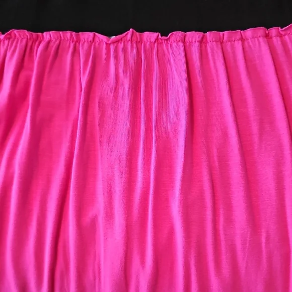 NWOT Size Large Black and Pink Colorblock Dress with Leopard Print - Picture 4 of 5